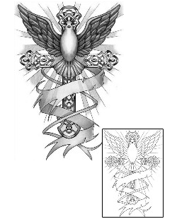 Bird Tattoo Religious & Spiritual tattoo | ANF-01329