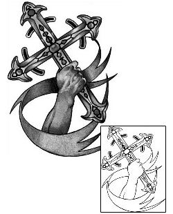 Cross Tattoo Religious & Spiritual tattoo | ANF-01331