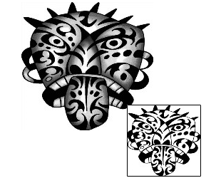 Mask Tattoo Religious & Spiritual tattoo | ANF-01473