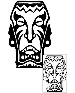 Mask Tattoo Religious & Spiritual tattoo | ANF-01497