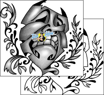 Comedy Tragedy Mask Tattoo comedy-tragedy-mask-anibal-anf-01560