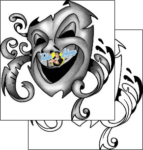 Comedy Tragedy Mask Tattoo comedy-tragedy-mask-anibal-anf-01562