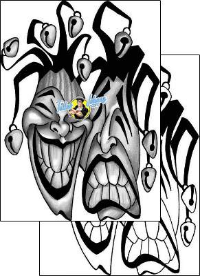 Comedy Tragedy Mask Tattoo comedy-tragedy-mask-anibal-anf-01572