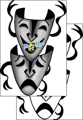 Comedy Tragedy Mask Tattoo comedy-tragedy-mask-anibal-anf-01584