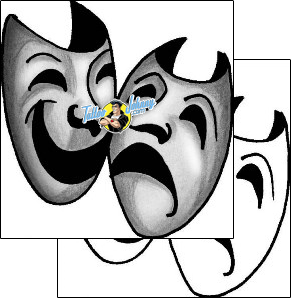 Comedy Tragedy Mask Tattoo comedy-tragedy-mask-anibal-anf-01603