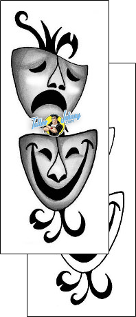 Comedy Tragedy Mask Tattoo comedy-tragedy-mask-anibal-anf-01604