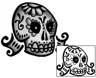 Day of the Dead Tattoo Ethnic tattoo | ANF-01618