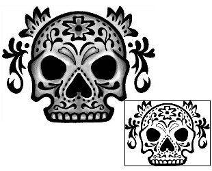 Day of the Dead Tattoo Ethnic tattoo | ANF-01620