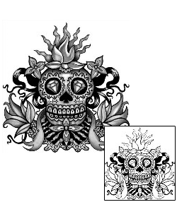 Day of the Dead Tattoo Ethnic tattoo | ANF-01630