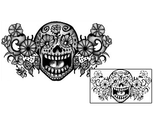 Day of the Dead Tattoo Ethnic tattoo | ANF-01645