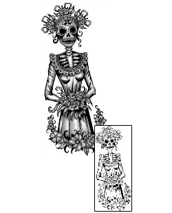 Day of the Dead Tattoo Ethnic tattoo | ANF-01651