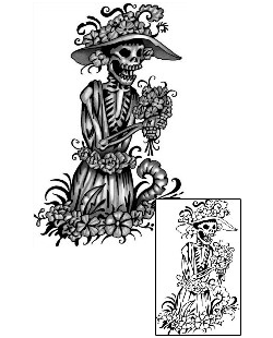 Day of the Dead Tattoo Ethnic tattoo | ANF-01660
