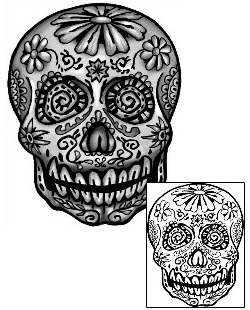 Day of the Dead Tattoo Ethnic tattoo | ANF-01663