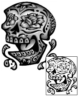 Day of the Dead Tattoo Ethnic tattoo | ANF-01668