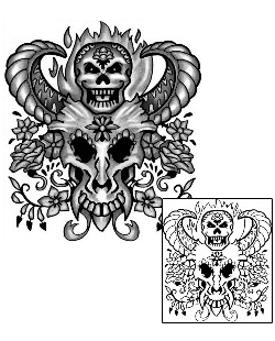 Day of the Dead Tattoo Ethnic tattoo | ANF-01671