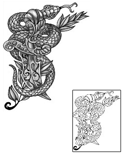 Snake Tattoo Horror tattoo | ANF-01797