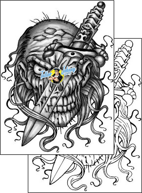 Dagger Tattoo horror-dagger-tattoos-anibal-anf-01801