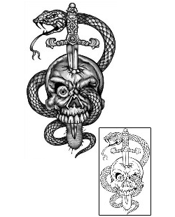 Reptile Tattoo Horror tattoo | ANF-01821