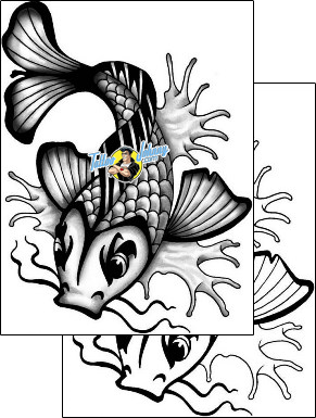 Fish Tattoo marine-life-fish-tattoos-anibal-anf-01842