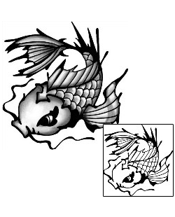 Koi Tattoo Marine Life tattoo | ANF-01849