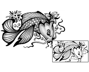 Asian Tattoo Marine Life tattoo | ANF-01864