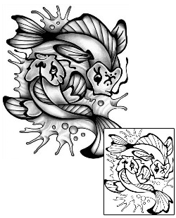 Koi Tattoo Marine Life tattoo | ANF-01866