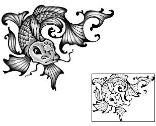Fish Tattoo Marine Life tattoo | ANF-01867