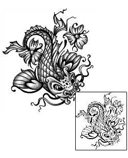 Koi Tattoo Marine Life tattoo | ANF-01868