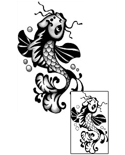 Koi Tattoo Marine Life tattoo | ANF-01878