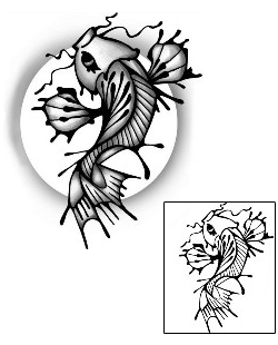 Koi Tattoo Marine Life tattoo | ANF-01879