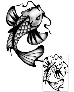 Koi Tattoo Marine Life tattoo | ANF-01886