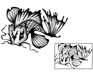 Fish Tattoo Marine Life tattoo | ANF-01889