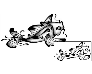 Koi Tattoo Marine Life tattoo | ANF-01902