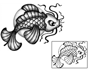 Koi Tattoo Marine Life tattoo | ANF-01908