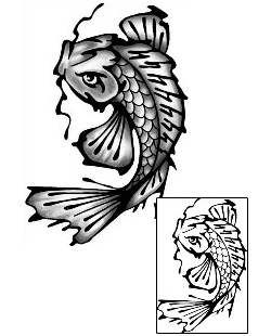 Asian Tattoo Marine Life tattoo | ANF-01911
