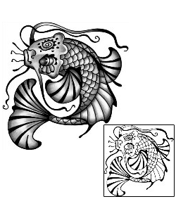 Koi Tattoo Marine Life tattoo | ANF-01920