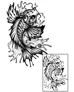 Fish Tattoo Marine Life tattoo | ANF-01924