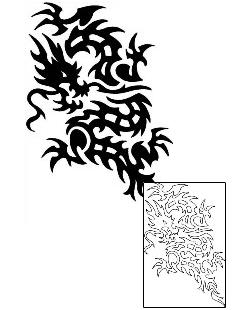 Asian Tattoo Mythology tattoo | ANF-02010