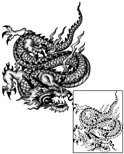 Asian Tattoo Mythology tattoo | ANF-02011