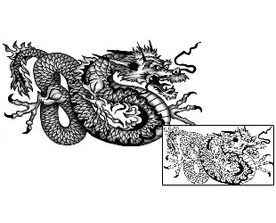 Asian Tattoo Mythology tattoo | ANF-02023