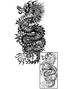 Asian Tattoo Mythology tattoo | ANF-02030