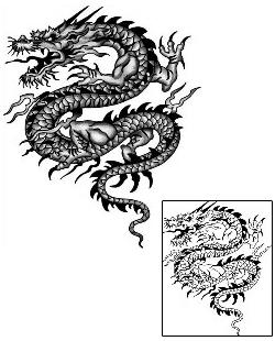 Asian Tattoo Mythology tattoo | ANF-02036