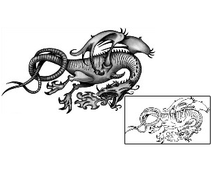 Asian Tattoo Mythology tattoo | ANF-02038