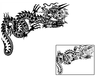 Asian Tattoo Mythology tattoo | ANF-02040