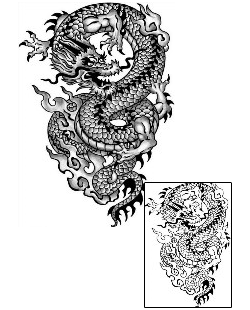 Asian Tattoo Mythology tattoo | ANF-02049