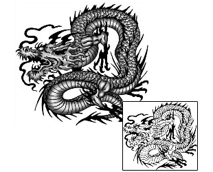 Asian Tattoo Mythology tattoo | ANF-02050