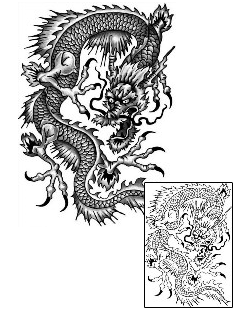 Asian Tattoo Mythology tattoo | ANF-02058