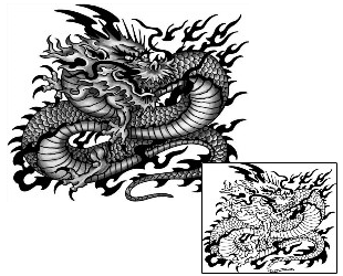 Asian Tattoo Mythology tattoo | ANF-02063
