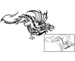 Dragon Tattoo Mythology tattoo | ANF-02142