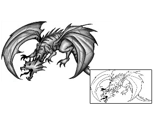 Dragon Tattoo Mythology tattoo | ANF-02185